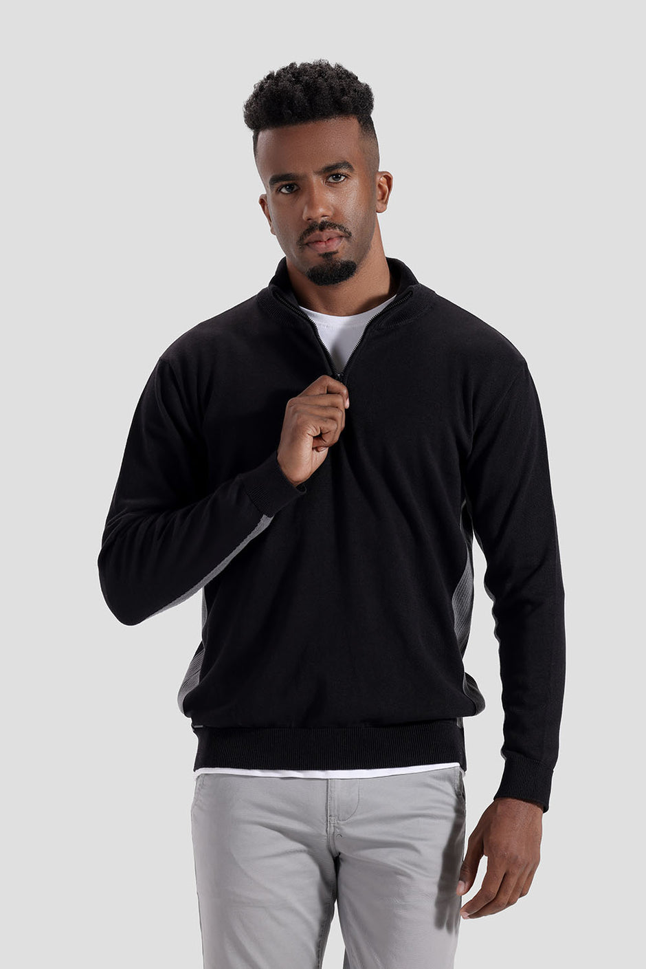 Black Slim Fit Pullover