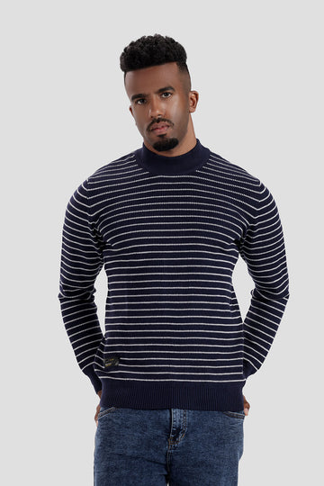 Navy Slim Fit Pullover