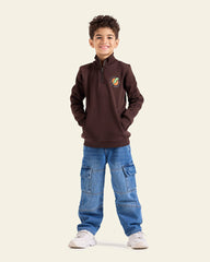 Quarter Zip Kids Sweatshirt