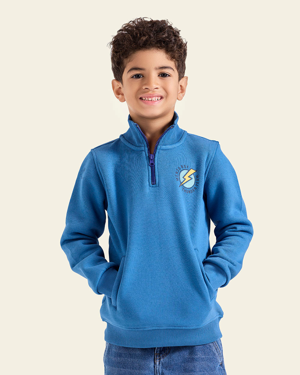 Quarter Zip Kids Sweatshirt