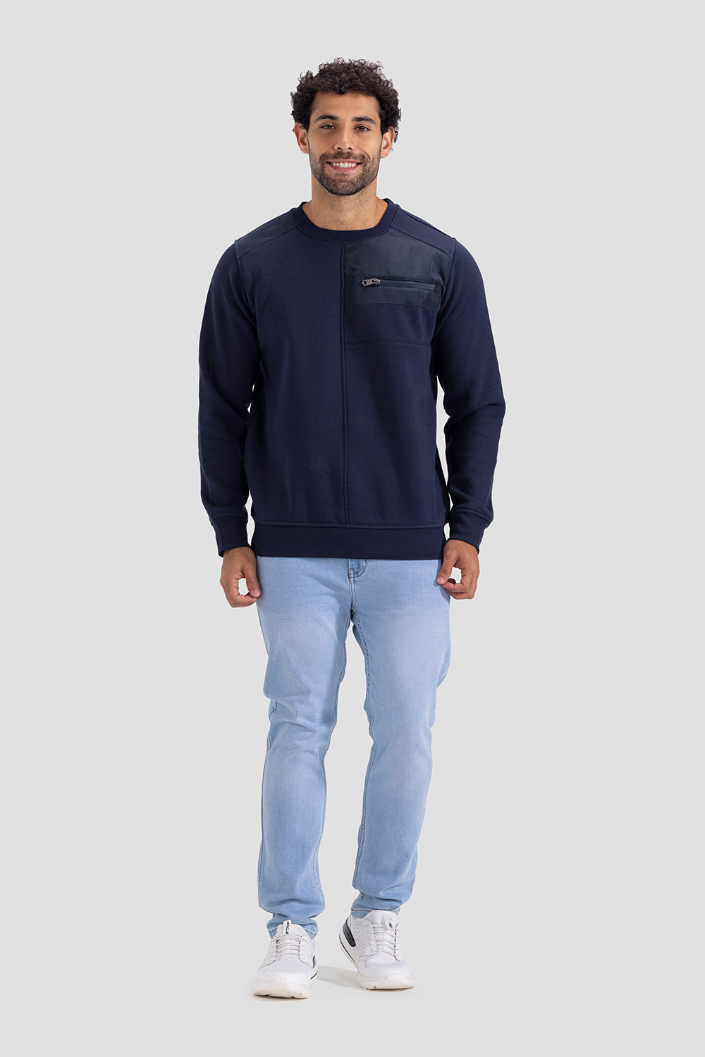 Slim Fit Crew Neck Sweatshirt