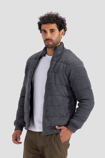 slim fit knitted jacket