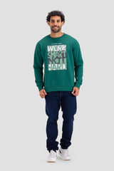 Crew Neck Printed Sweatshirt