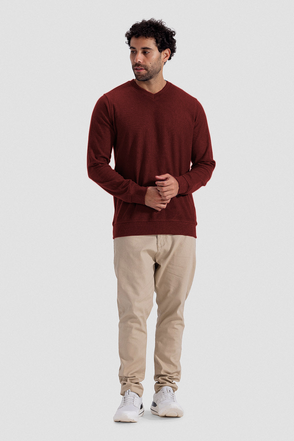 V Neck Sweatshirt