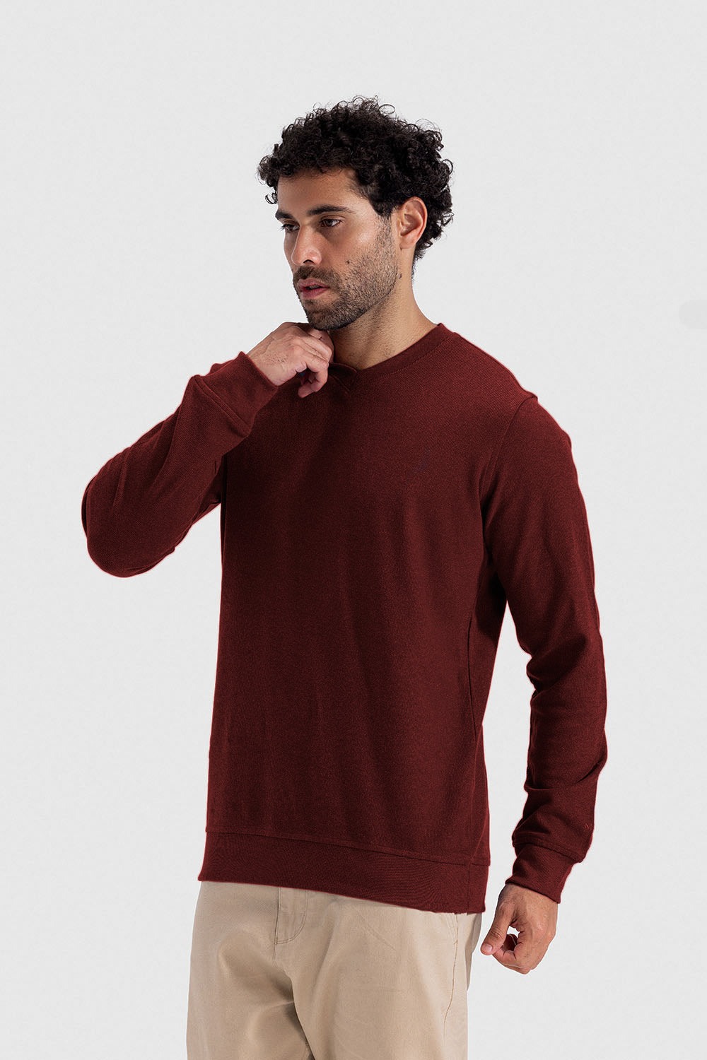 V Neck Sweatshirt