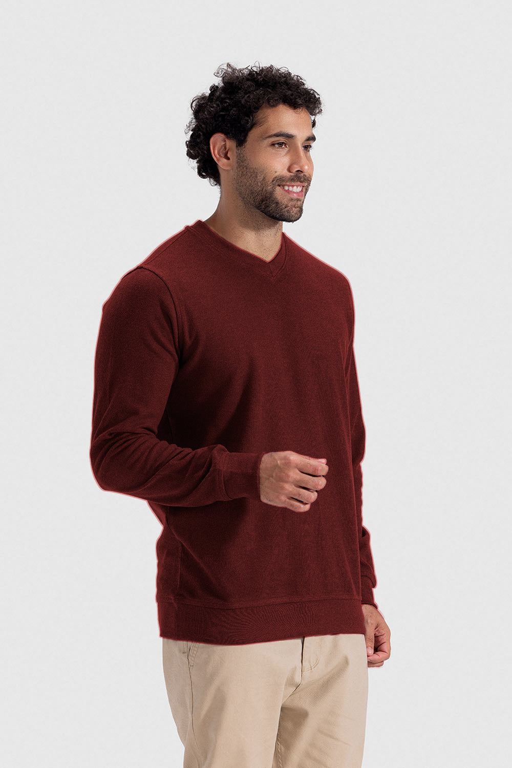 V Neck Sweatshirt