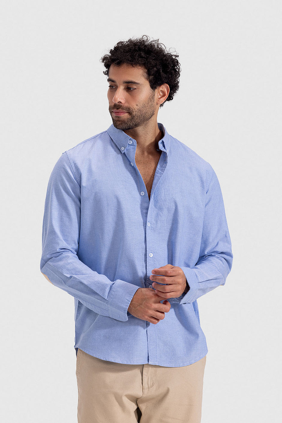 Sky Blue Soft Oxford Slim Fit Shirt