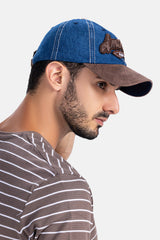 Blue Sports Printed Cap