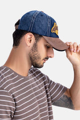 Navy Sports Printed Cap