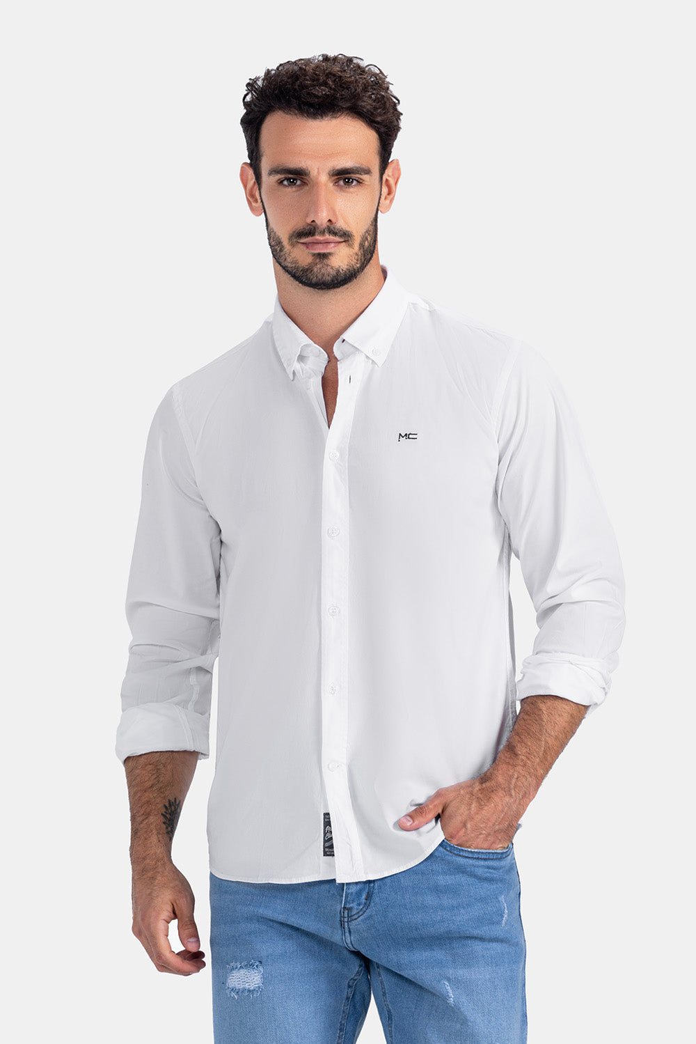 White Slim Fit Shirt