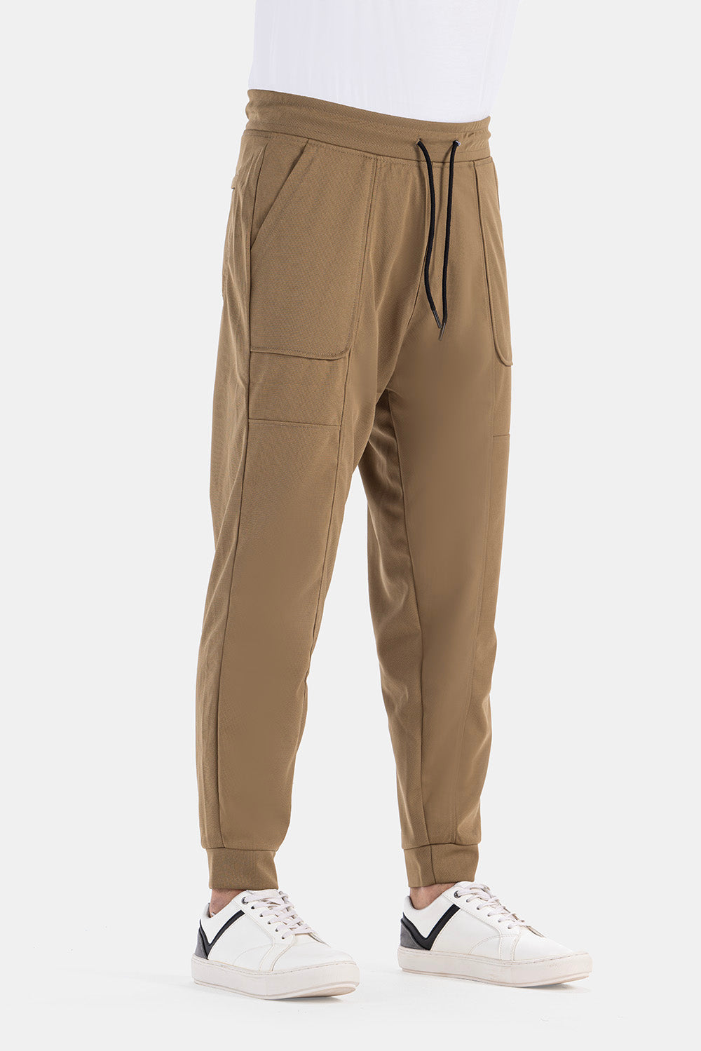 Khaki Slim Fit Sweat Pants