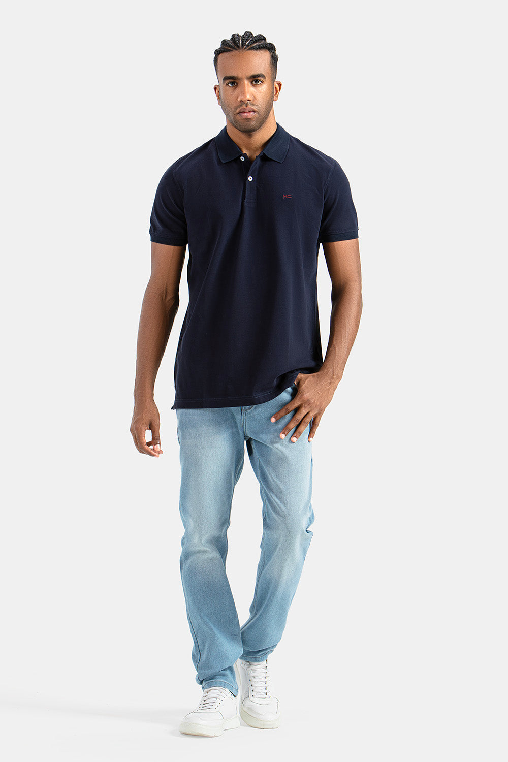 Navy Basic Polo Shirt 