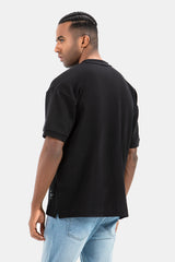 Black Crew Neck Oversize T-Shirt