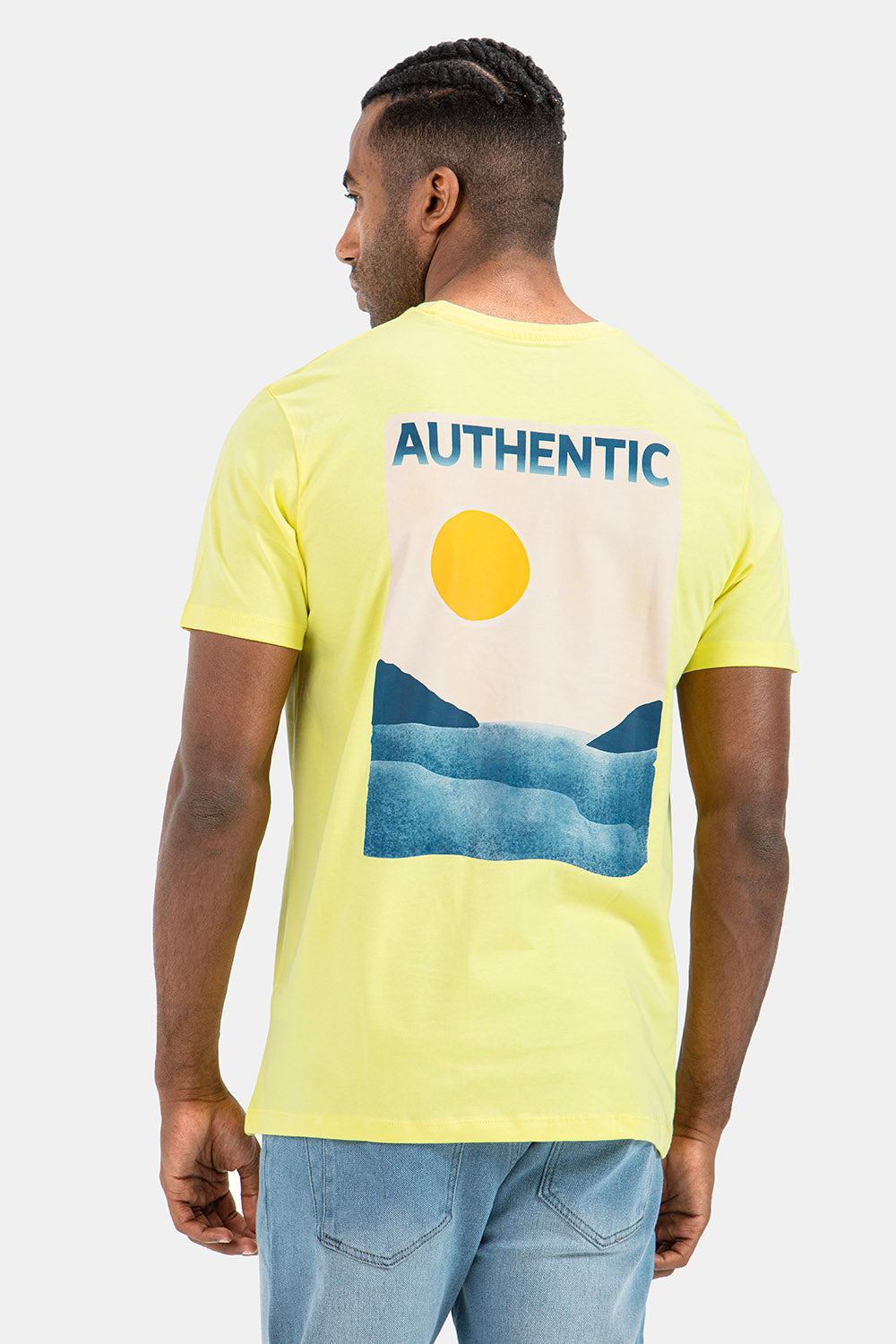 yellow-crew-neck-t-shirt-summer-men