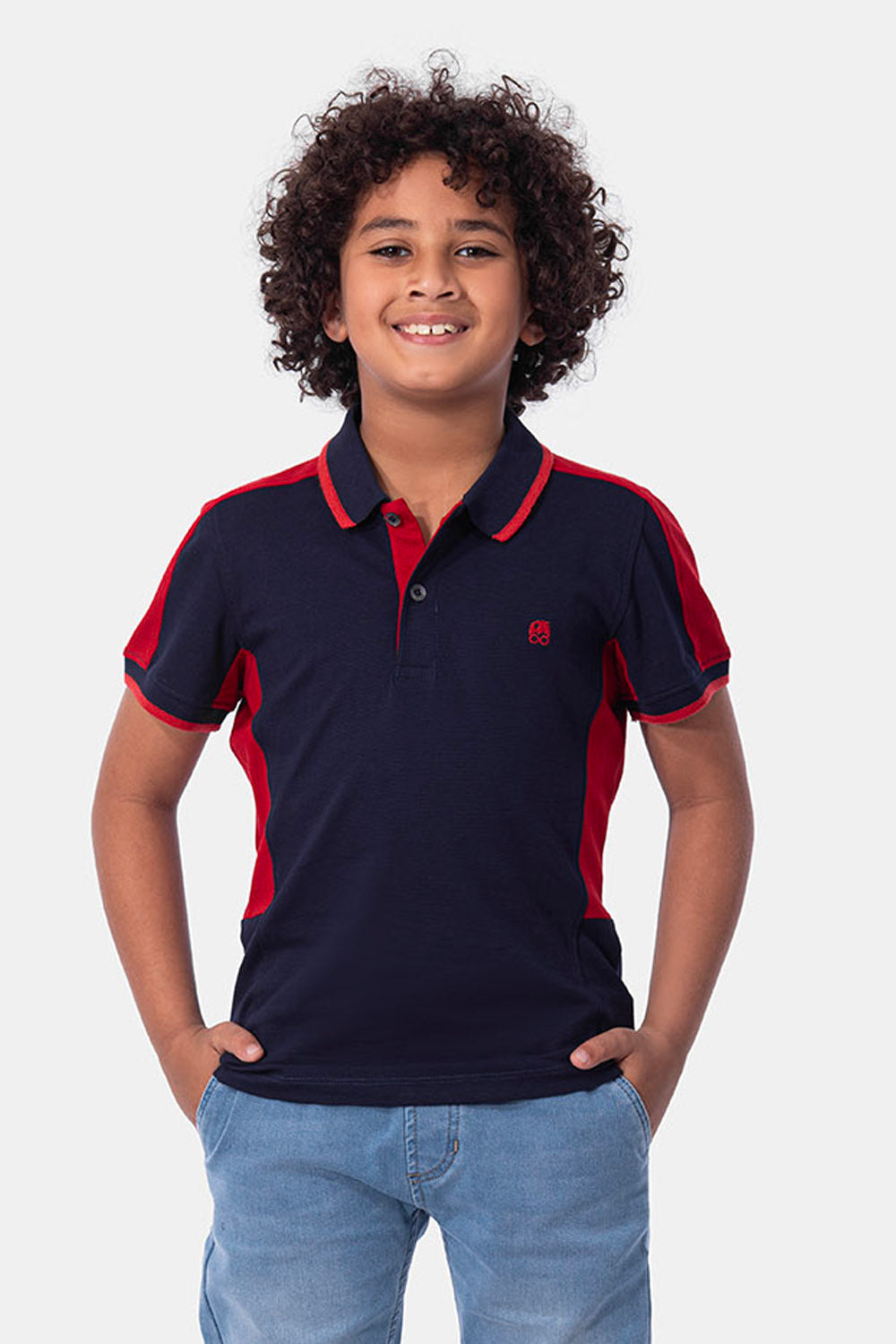 Navy- polo- kids