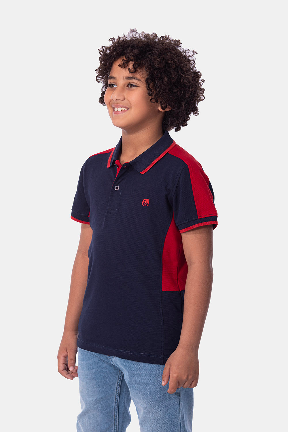 Navy- polo- kids