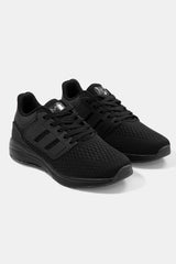 Black running shoes