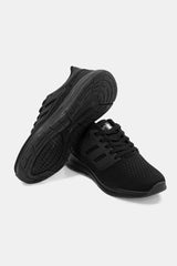 Black running shoes