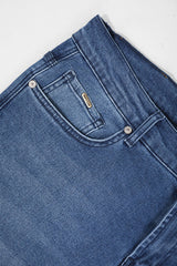 blue slim fit jean pants