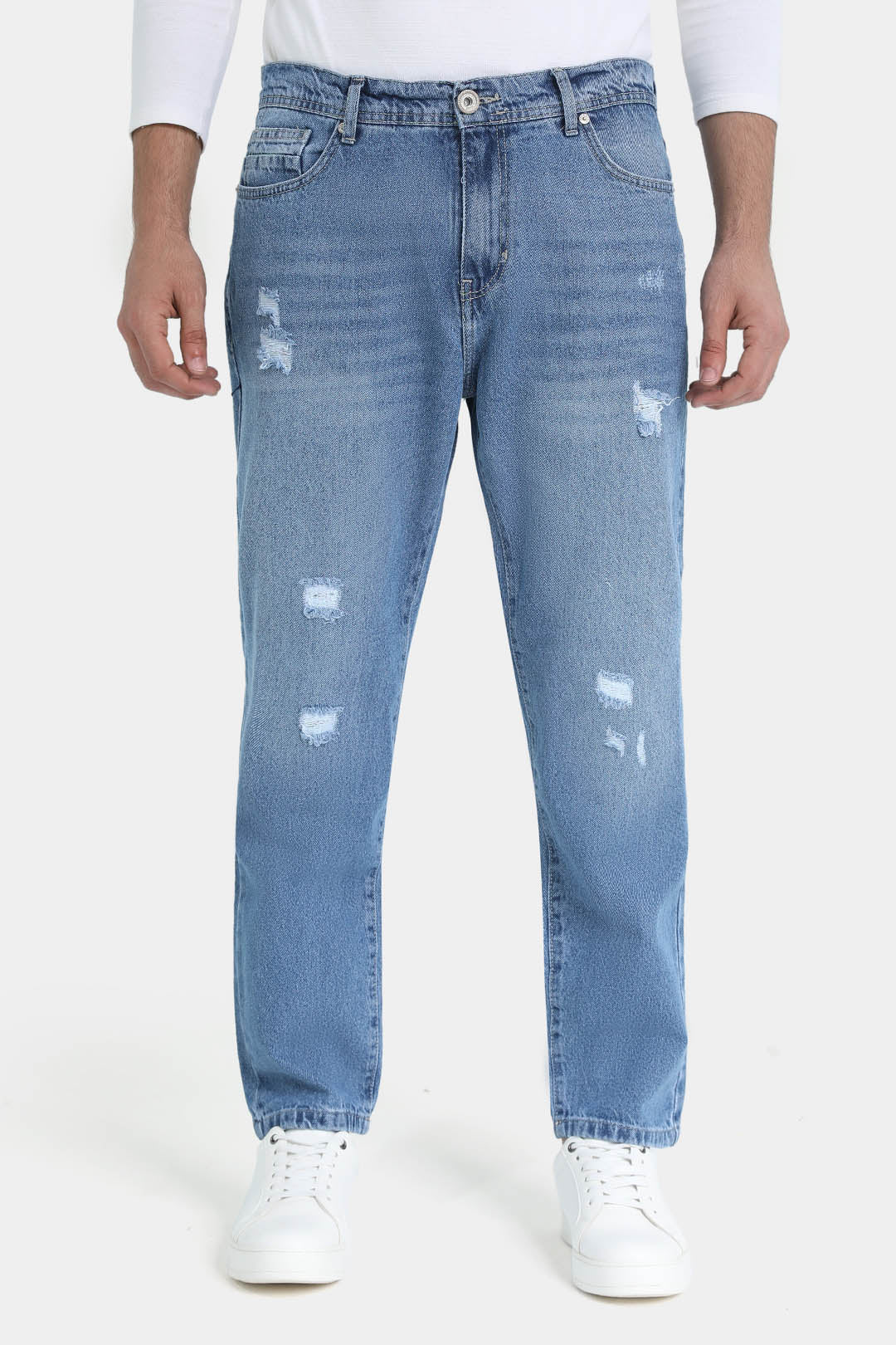 sky blue slim fit jean pants