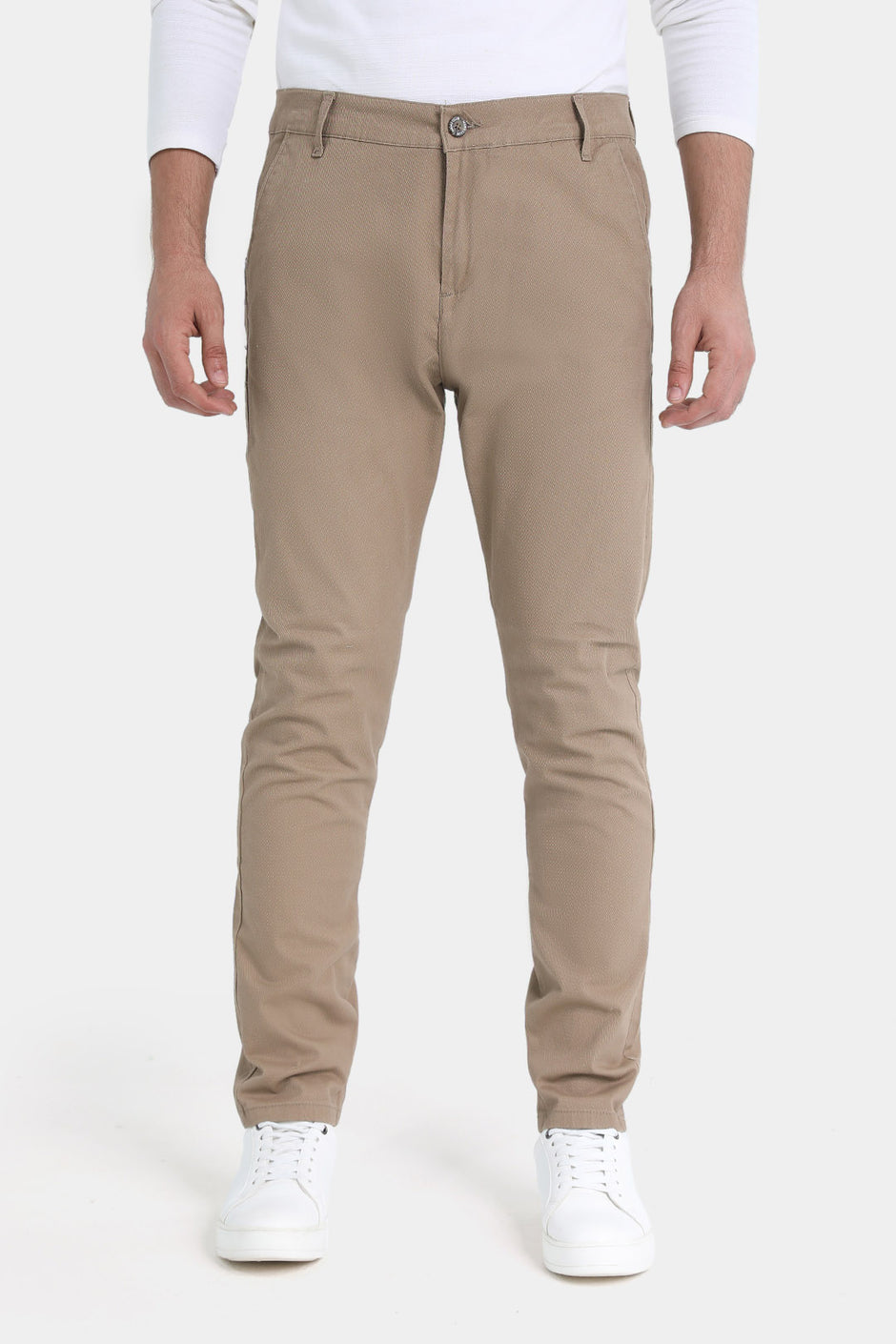 Coffee Slim Fit Chino Pants