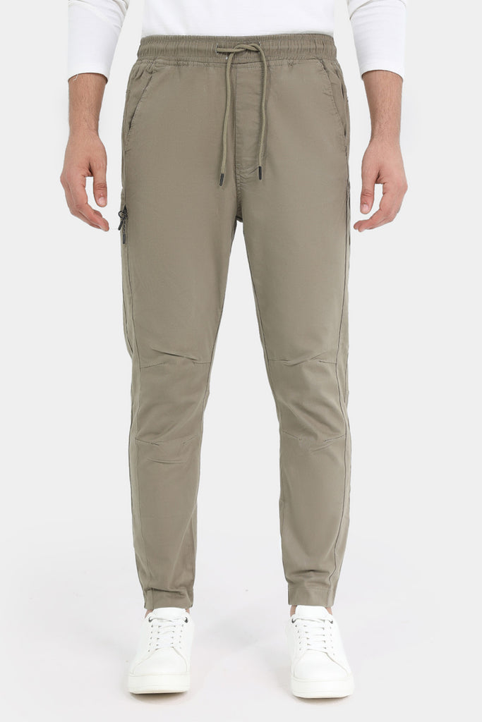 Khaki Slim Fit Jogger Pants 