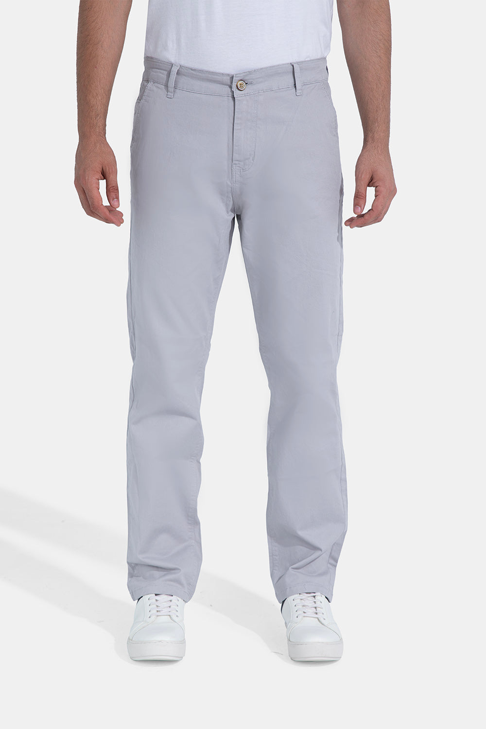 Silver Chino Pants