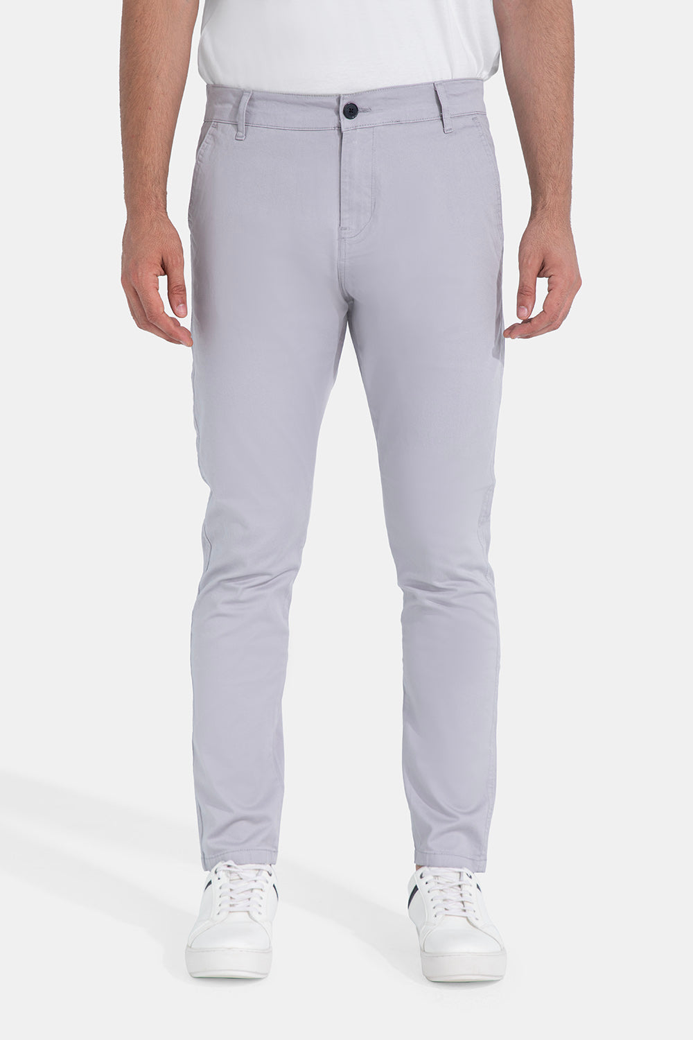 Silver Chino Pants