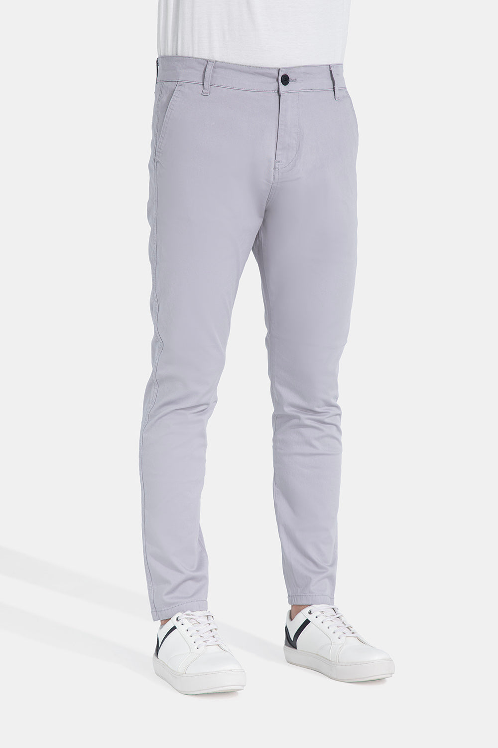 Silver Chino Pants