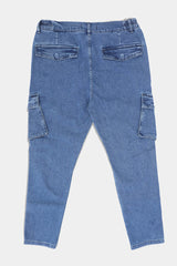 L. Navy Cargo Jeans Pants