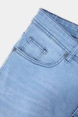 Sky Blue Slim Fit Jean Pants