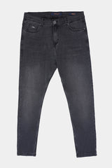 Dark Grey Carrot Fit Jean Pants