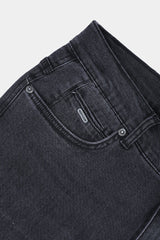 Dark Grey Carrot Fit Jean Pants