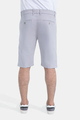 Silver Slim Fit Short