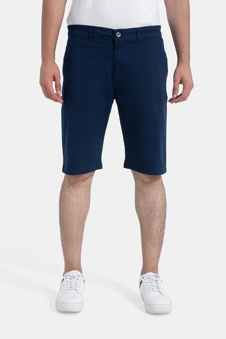 Navy Slim Fit Short