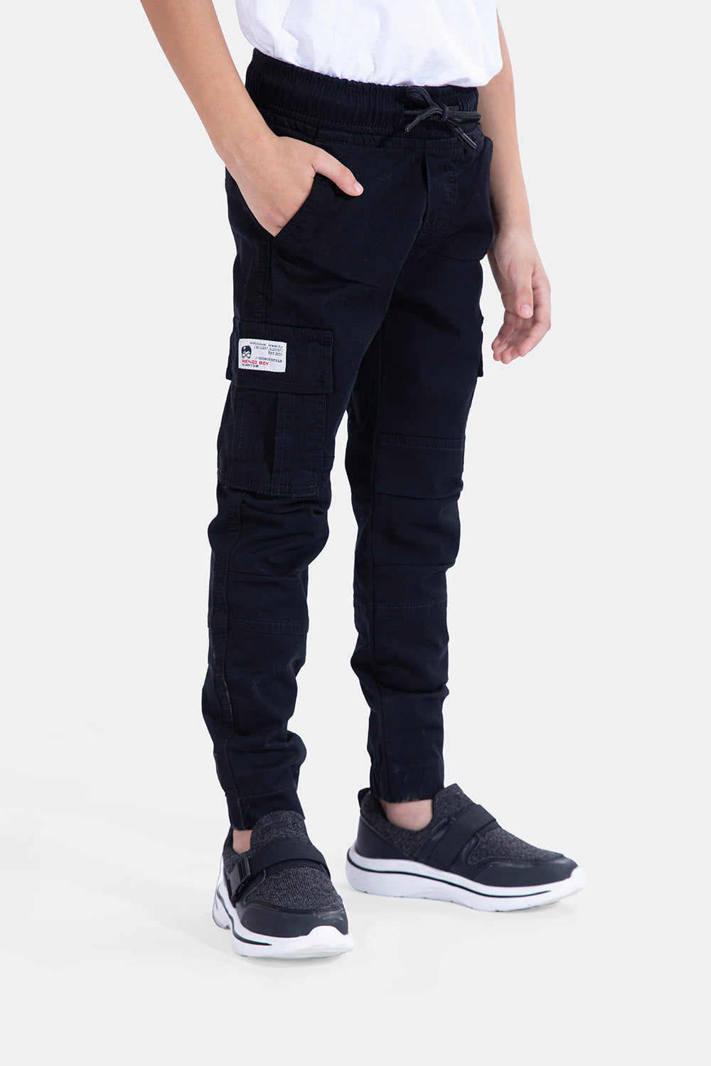 black gabardine pants jogger