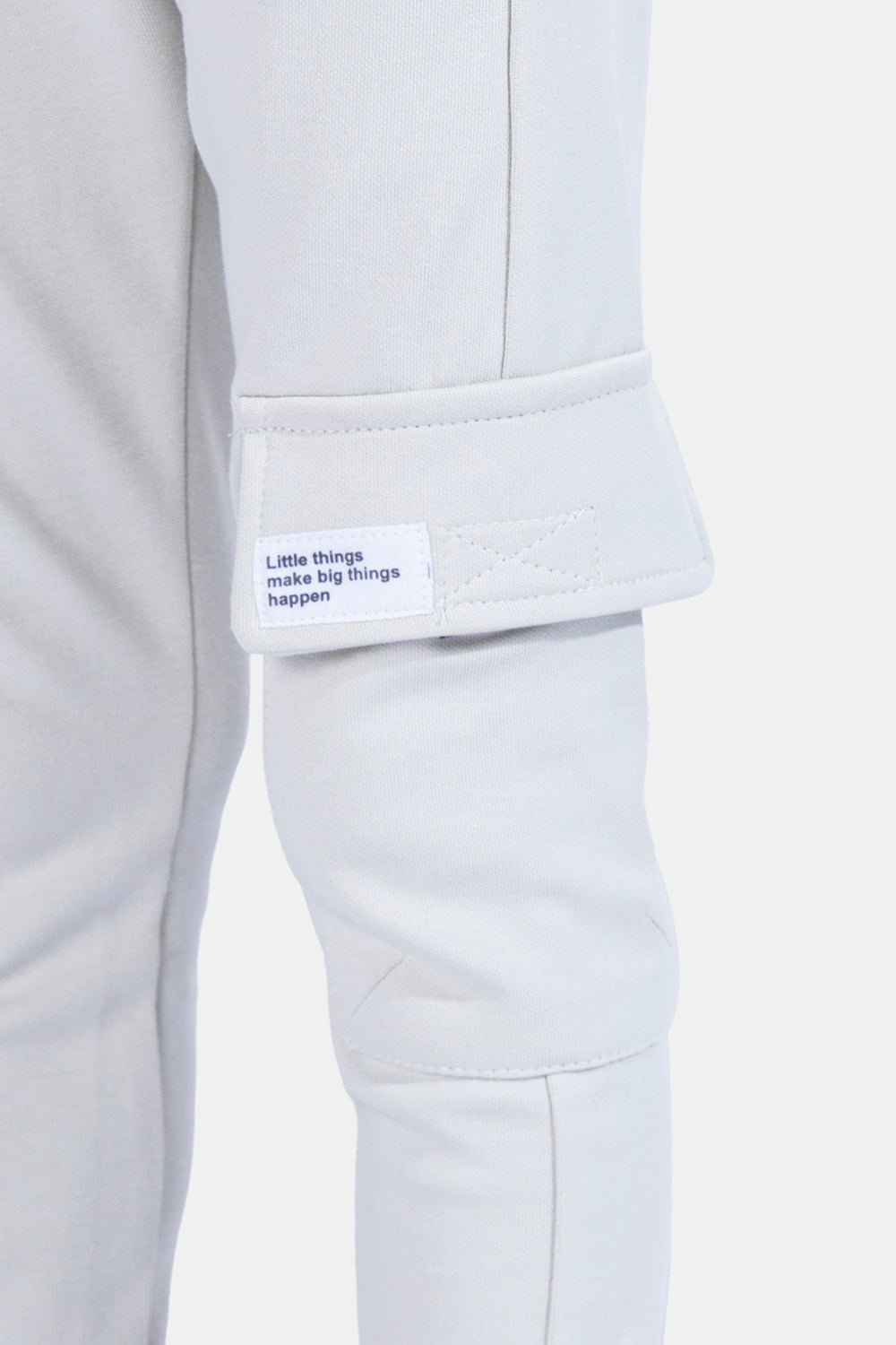 Beige Slim Fit Sweat Pants