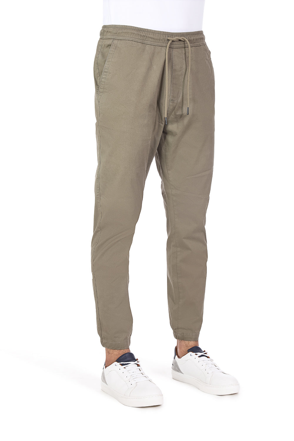 Khaki Slim Fit Jogger Pants