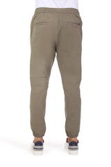 Khaki Slim Fit Jogger Pants