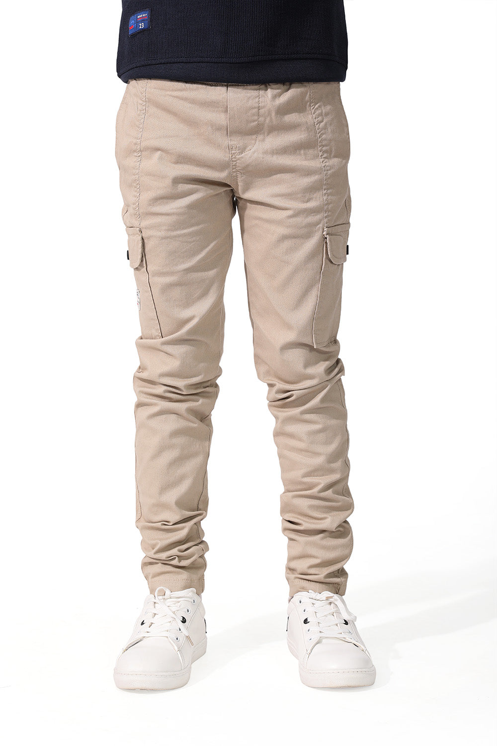 Beige Gabardine Pants Jogger