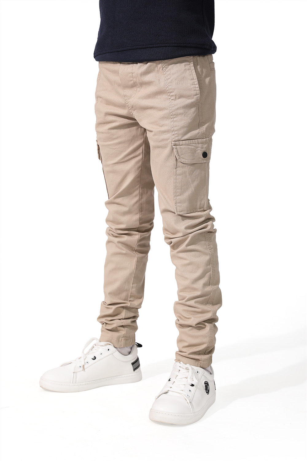 Beige Gabardine Pants Jogger