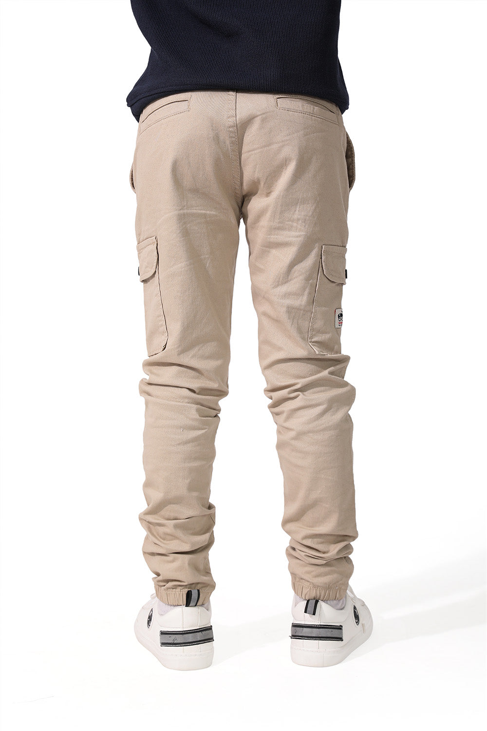 Beige Gabardine Pants Jogger