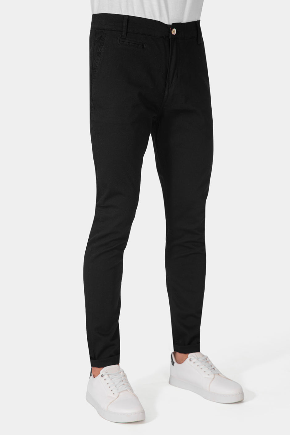 Black Slim Fit Chino Pants