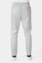 Silver Slim Fit Jogger Pants