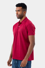 Burgundy Basic Polo Shirt