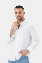 white basic slim fit shirt