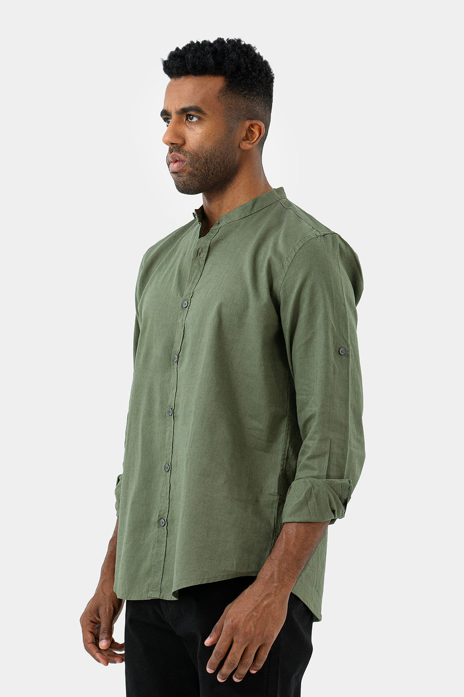 Oily linen Slim Fit Shirt