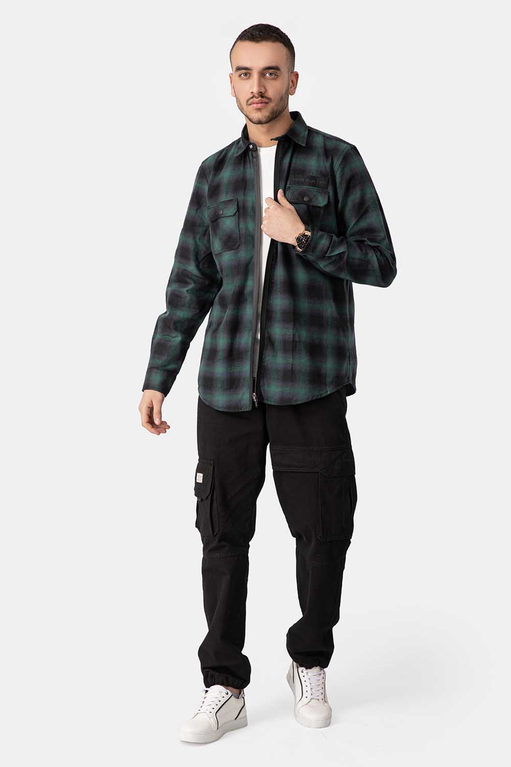 Green Flannel Shirt