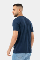 Navy Basic Crew Neck T-Shirt