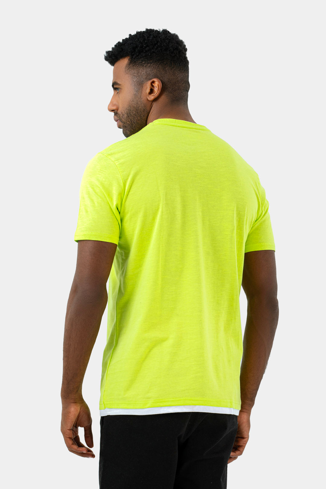 Light Green Crew Neck Printed T-Shirt